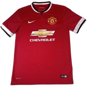 Manchester United Nike Football Soccer Shirt Jersey 2014/15 Home Dri Fit Size L